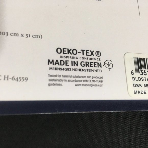 new BLACK STRIPE Charter Club Damask 550TC 100% Cotton KING EXTRA DEEP Sheet Set - Picture 13 of 13